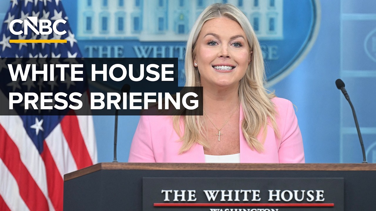 White House press secretary Karoline Leavitt holds a briefing with reporters &mdash; 7/23/2026