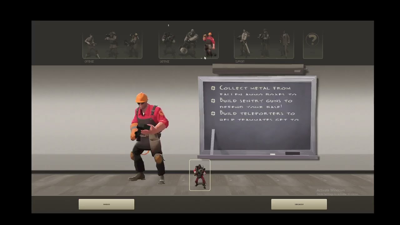 (TF2C) Seeing the new default loadout weapons