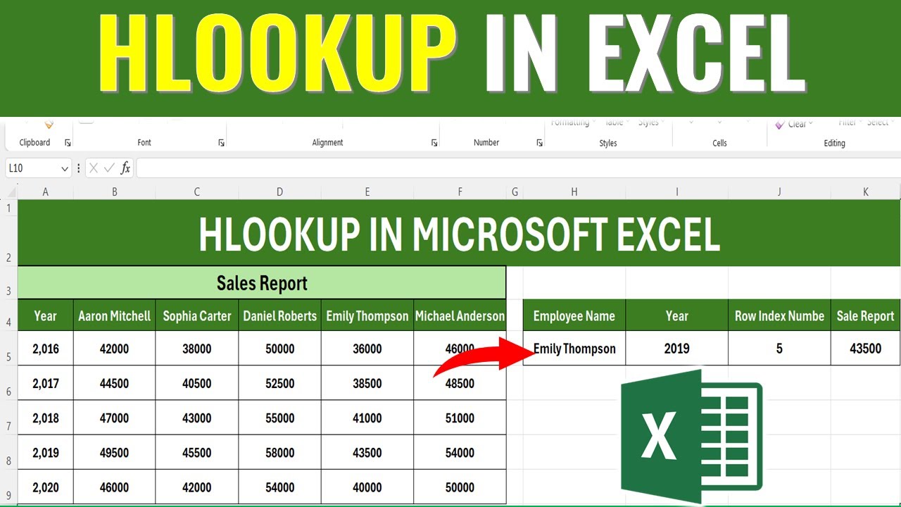 Как использовать формулу HLOOKUP в Microsoft Excel || HLOOKUP в Excel || Функция HLOOKUP || HLOOKUP