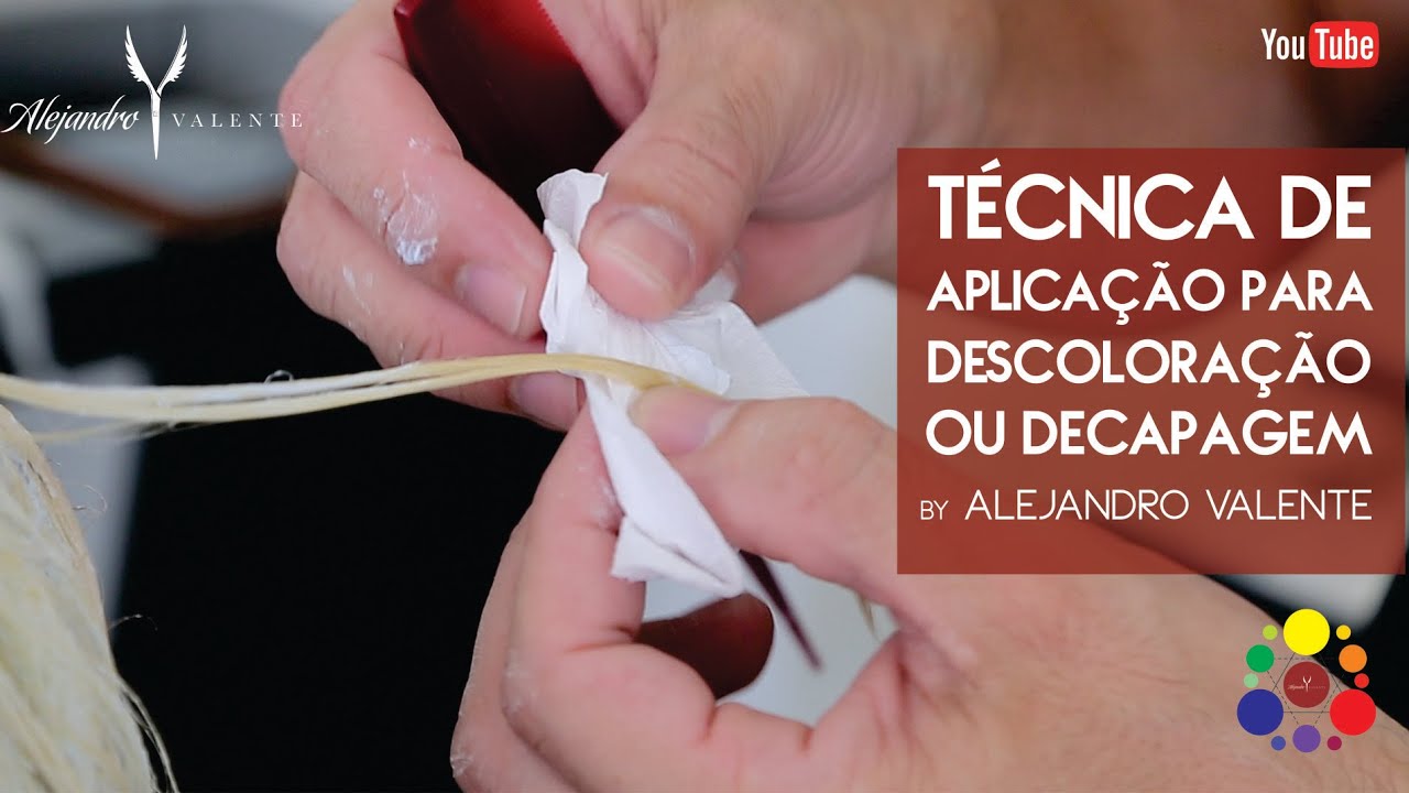 Aprenda técnica de aplicação descoloração ou decapagem