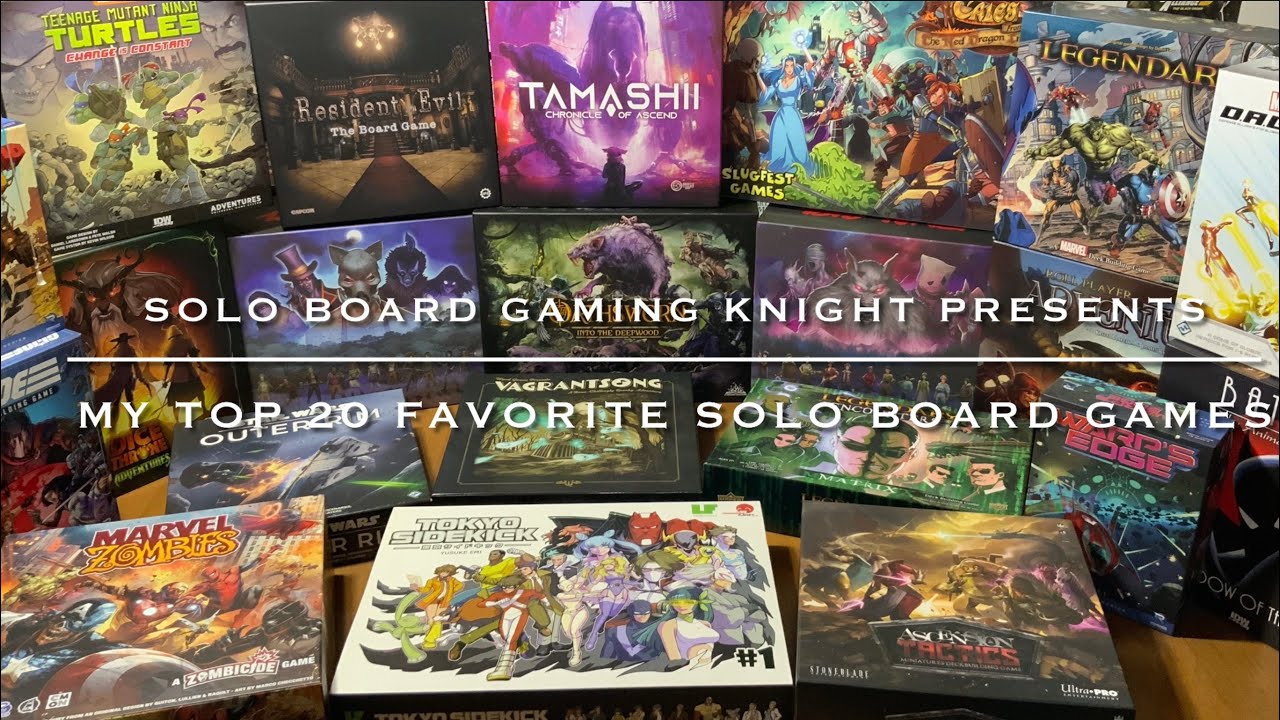 My Top 20 Favorite Solo Board Games - Top 20 Best Solo Board Games 2024 Edition - SBGK