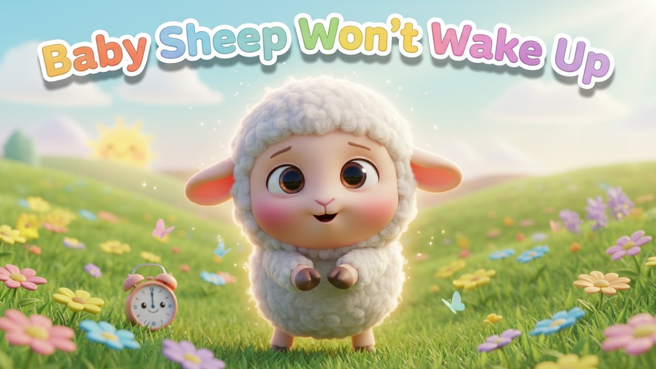 Baby Sheep Won’t Wake Up – Nursery Rhyme, Toddler Learning, Sleepy Time Fun, and Gentle Play