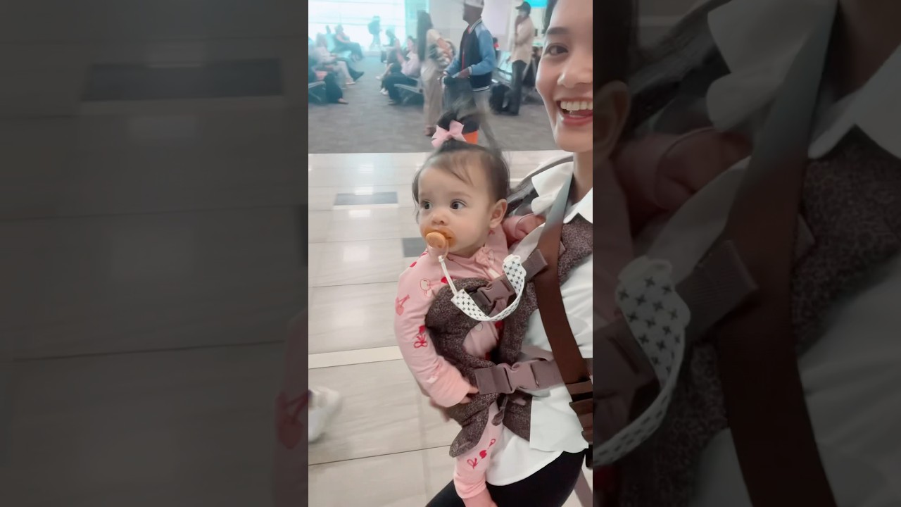 First time flying with my 8month old baby #babyfirstflight #travelwithinfant #baby