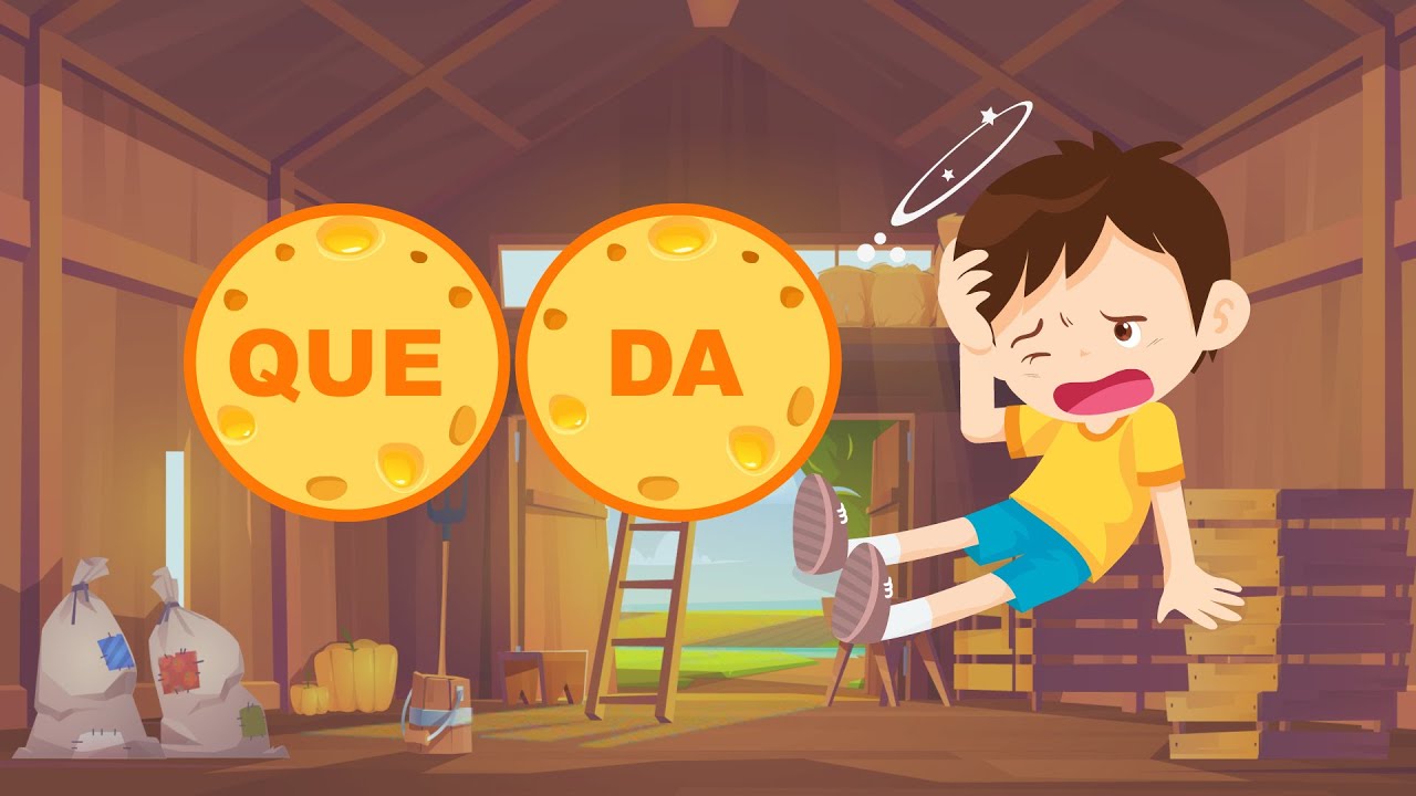 Aprendendo a ler formando palavras com as silabas qua que qui quo