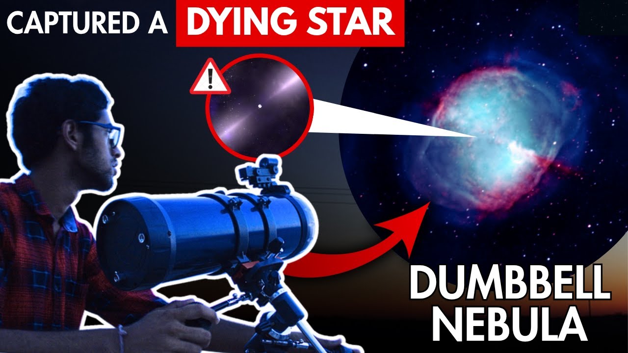 Dumbbell Nebula(M27) Through My Telescope | I Captured a 