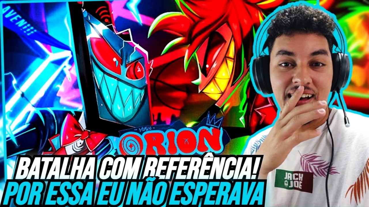 REACT OrionOz 😈| Transmiss&atilde;o Infernal | Vox Vs Alastor (Hazbin Hotel)