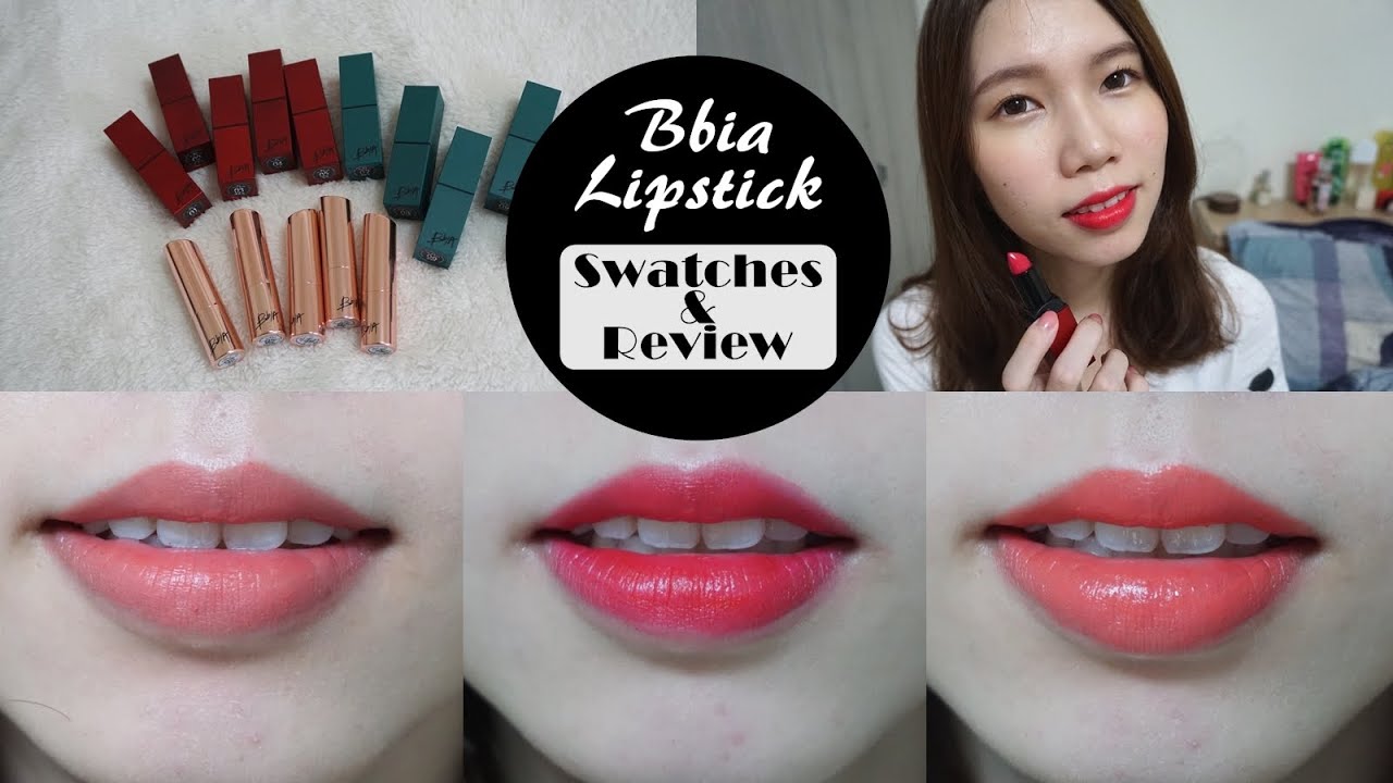 Bbia唇膏全試色+紅綠金管比較 | Last Lipstick/Last Rouge Swatches