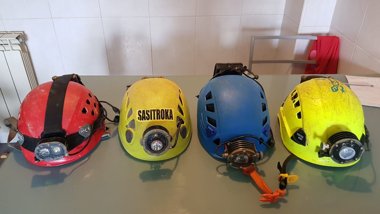 Frontales para EspeleologÍa. Iluminación linternas. Comparativa SCURION, RESCUE, PULSAR, LUNATIC