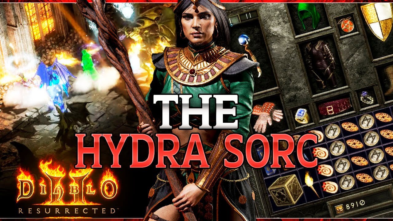 This SORC BUILD OWNS - Hydra Sorceress - Patch 2.4 PTR - Diablo 2 Resurrected