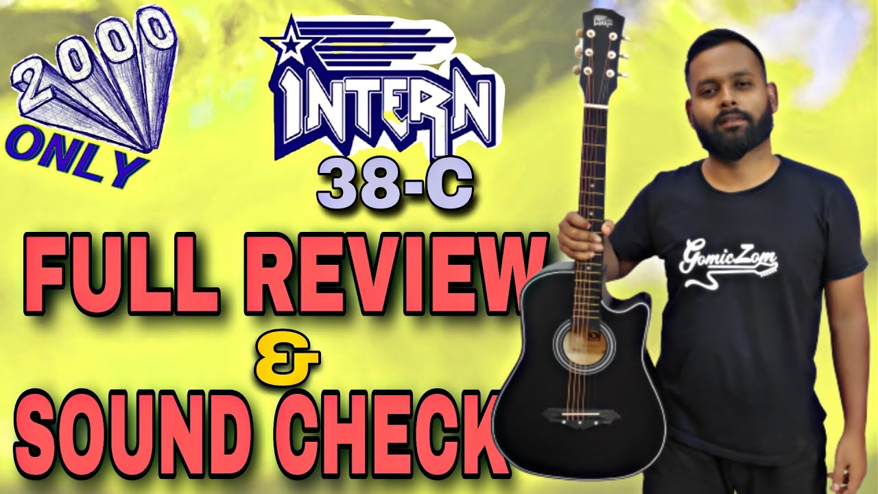 Intern INT-38C Acoustic Guitar Review | Guitar Under 2000 | Cheapest guitar on amazon for beginners
