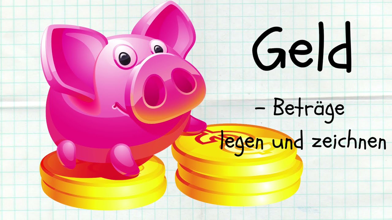 Geld- Beträge legen und zeichnen