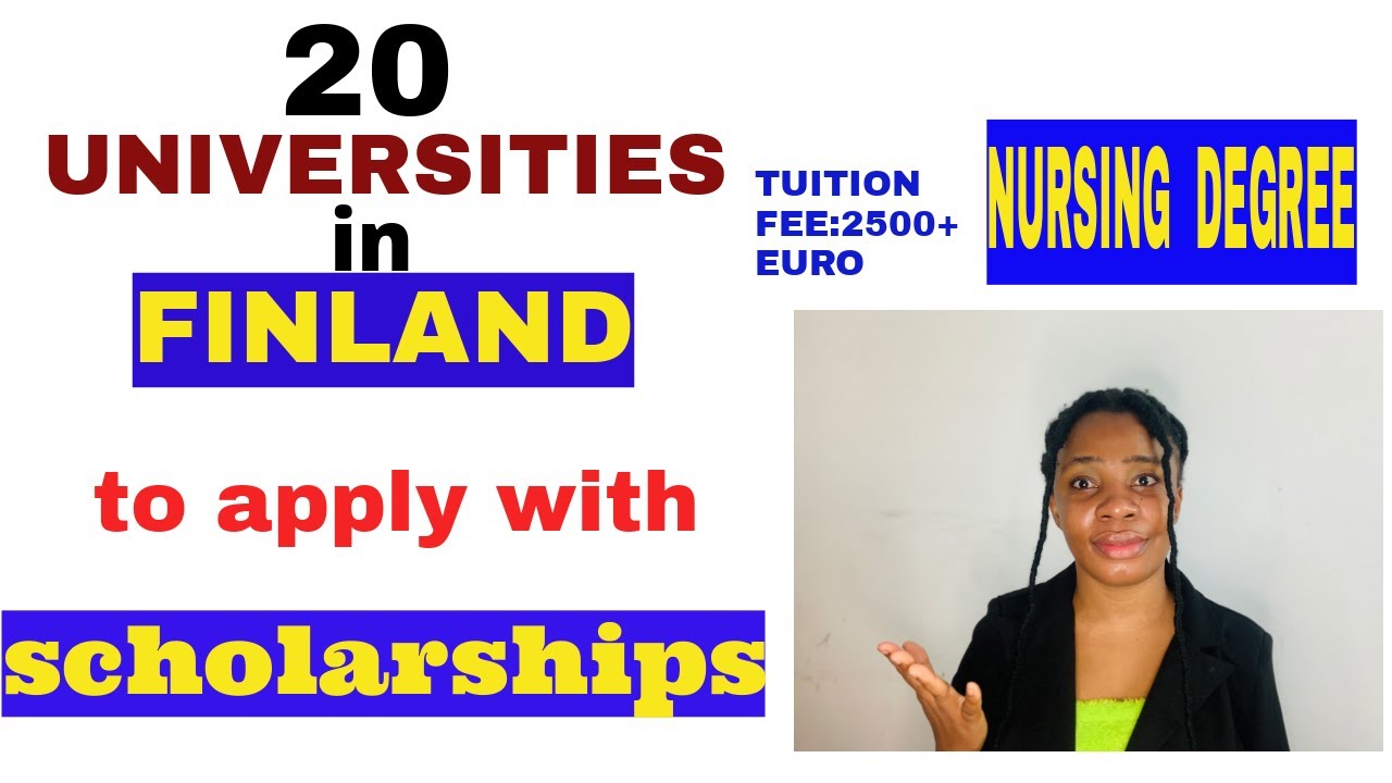 STUDY IN FINLAND ON SCHOLARSHIPS |NURSING DEGREE IN FINLAND |LIST OF UNIVERSITIES IN FINLAND