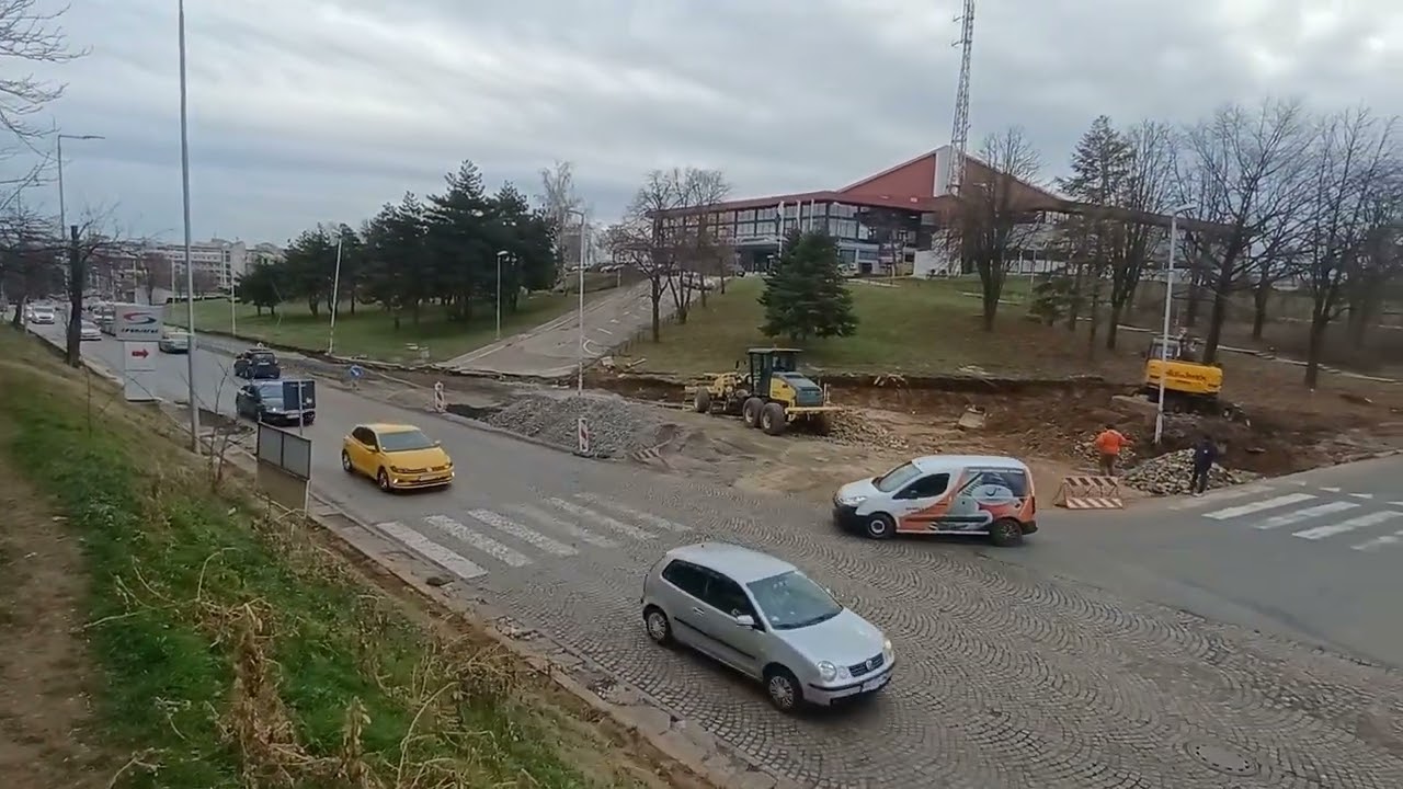 Kružni tok u Dr. Žorža Matea (bivša Studenska), SC Novi Beograd (11.April)
