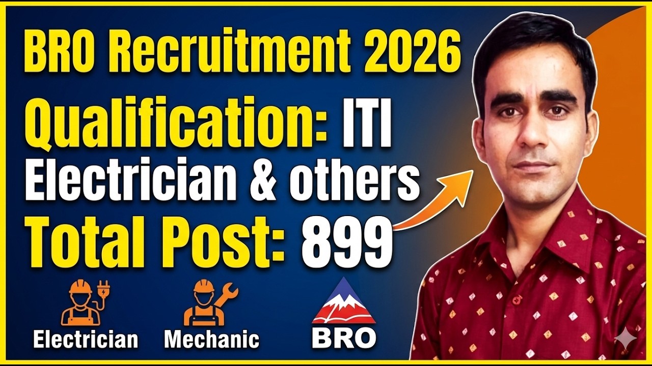 BRO recruitment 2026 BRO ITI vacancy 2026 BRO ITI vacancy syllabus exam pattern 2026