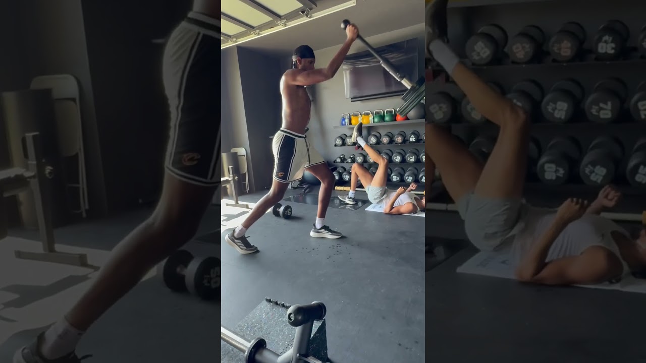 Evan Mobley Strength Work With PJF Performance 🔥