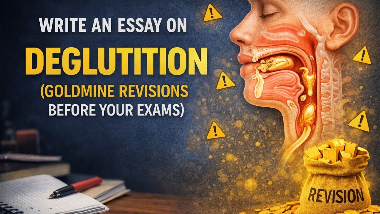 Q/A: WRITE AN ESSAY ON DEGLUTITION|| GASTROINTESTINAL PHYSIOLOGY 