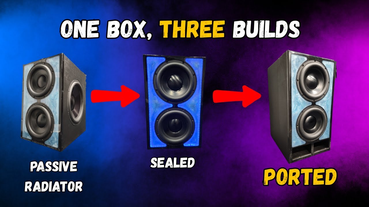 Can you SEAL, then PORT a passive radiator subwoofer?  Yes you can.  Let's open this thing up.