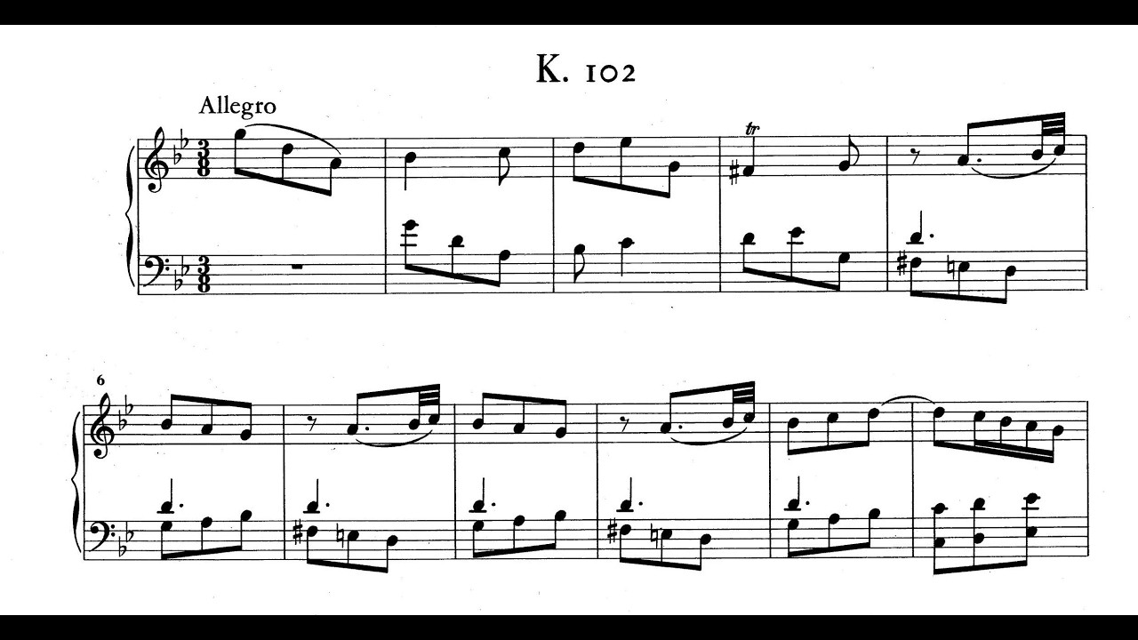 Domenico Scarlatti Keyboard Sonata in G Minor K102/L89