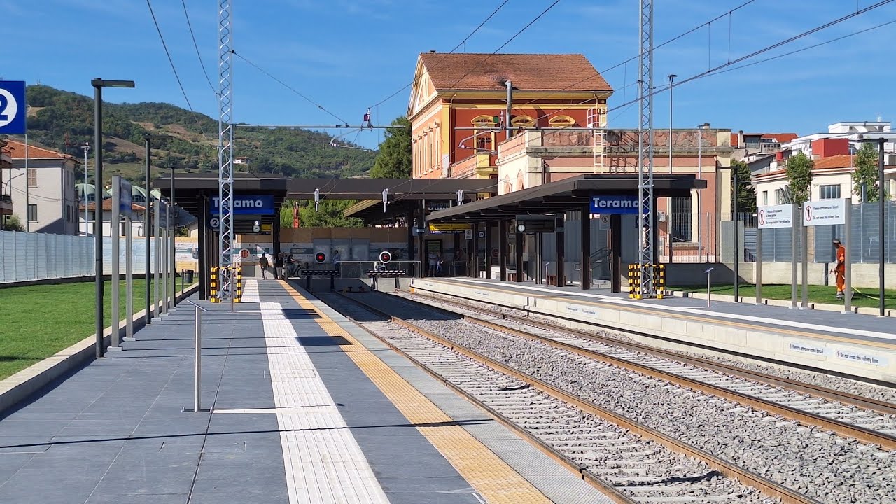 [4k] Nuova Stazione di Teramo,primo giorno di servizio 