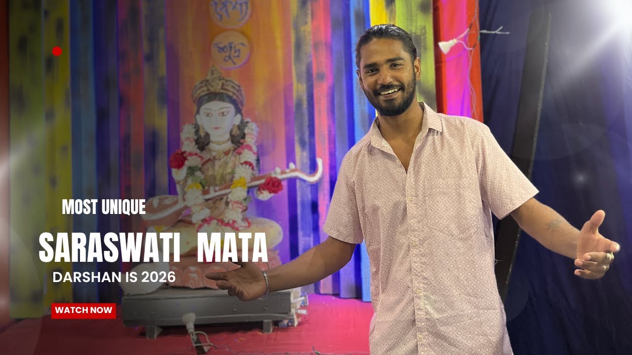 Most Unique Saraswati Mata Darshan in 2026💖..! @KanaiDas-7 