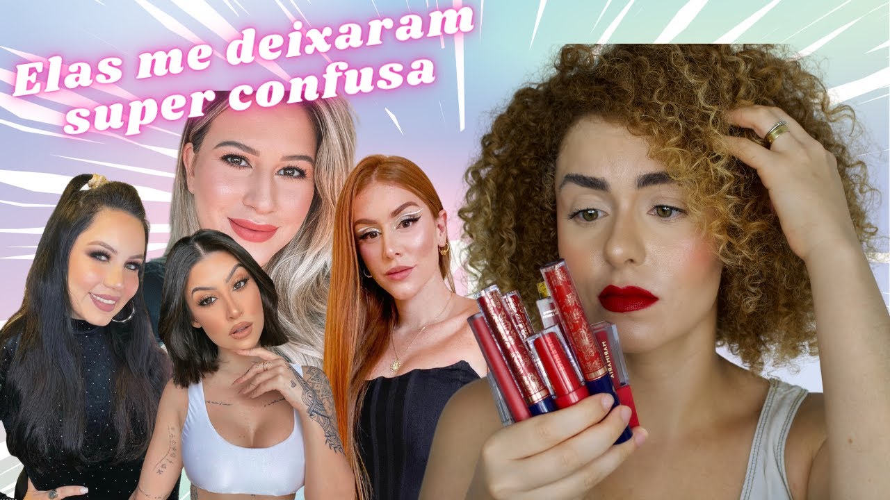 Batons vermelhos das blogueiras / Comparando os batons das blogueiras!
