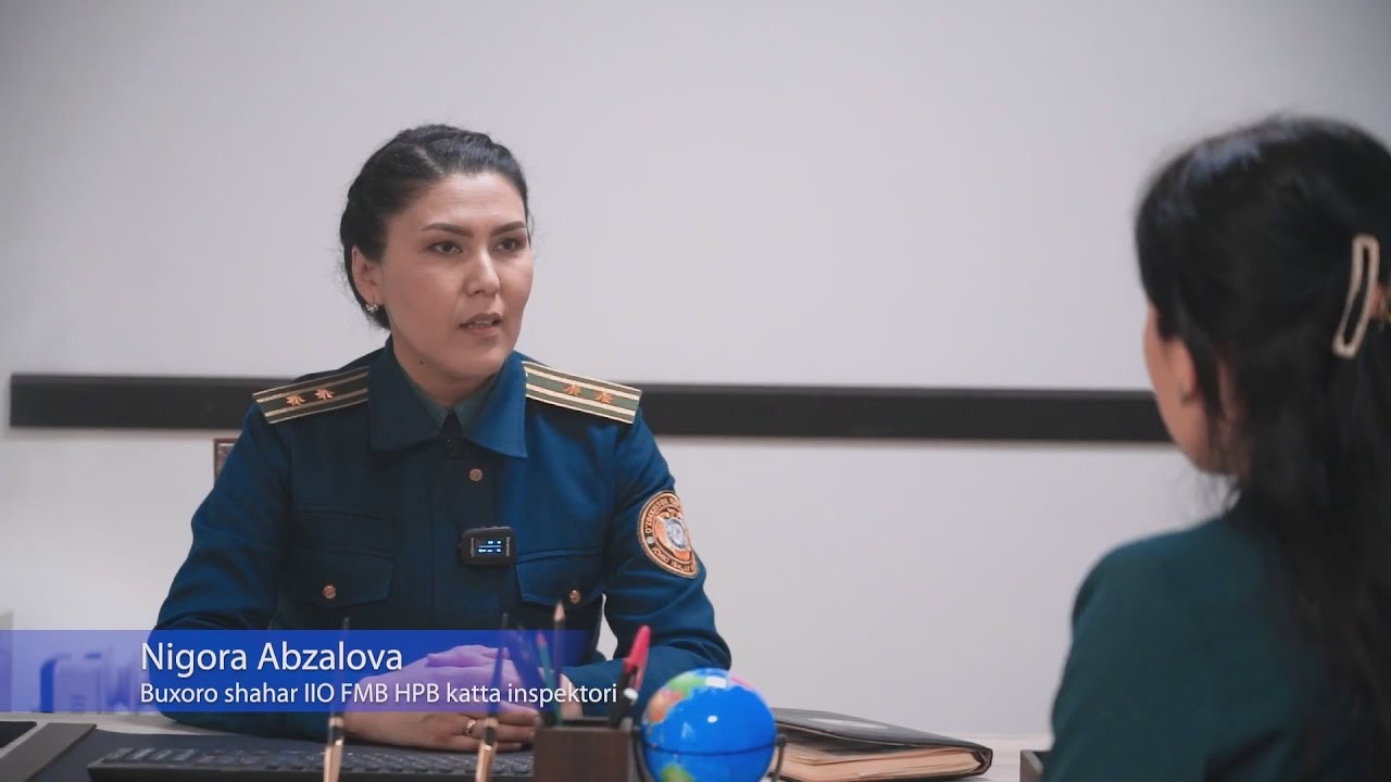 Xodimning bir kuni rukni ostida. Katta inspektor-psixologi Nigora Abzalova