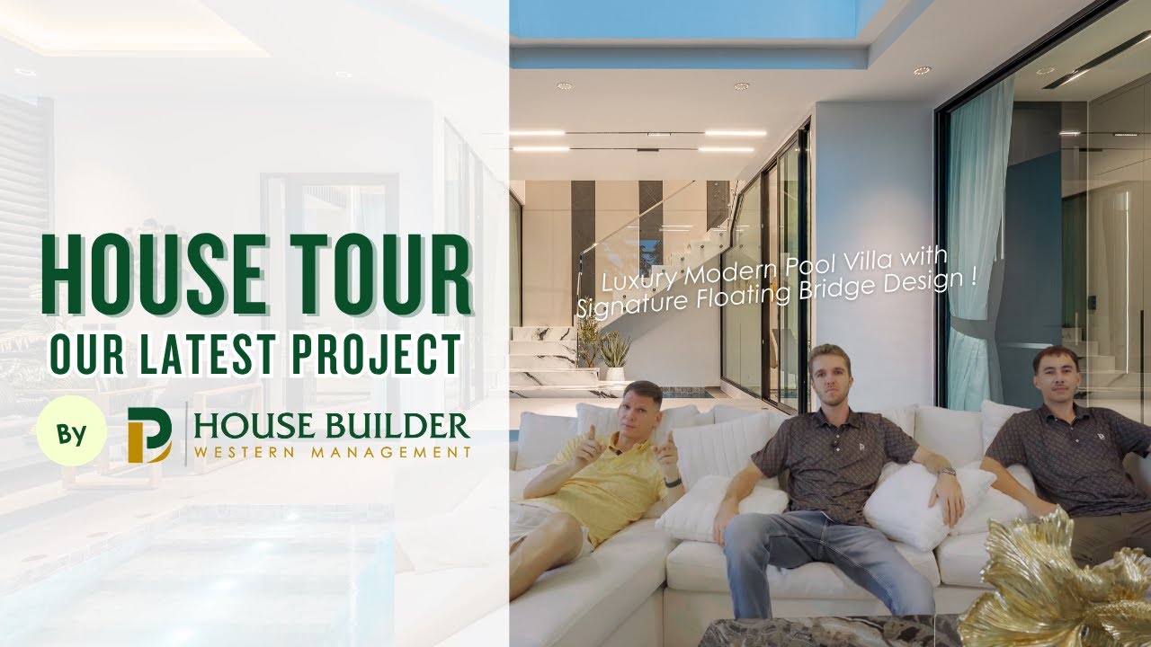 Pattaya House Builder Project Reveal | Modern Pool Villa with Signature Bridge