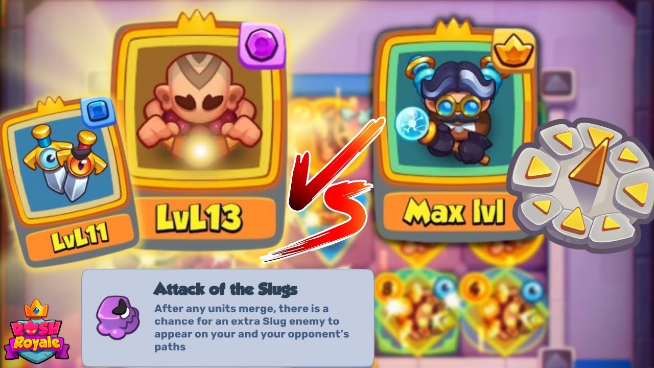MAX TESLA vs LVL 13 MONK - (I hate Clock) - Rush Royale