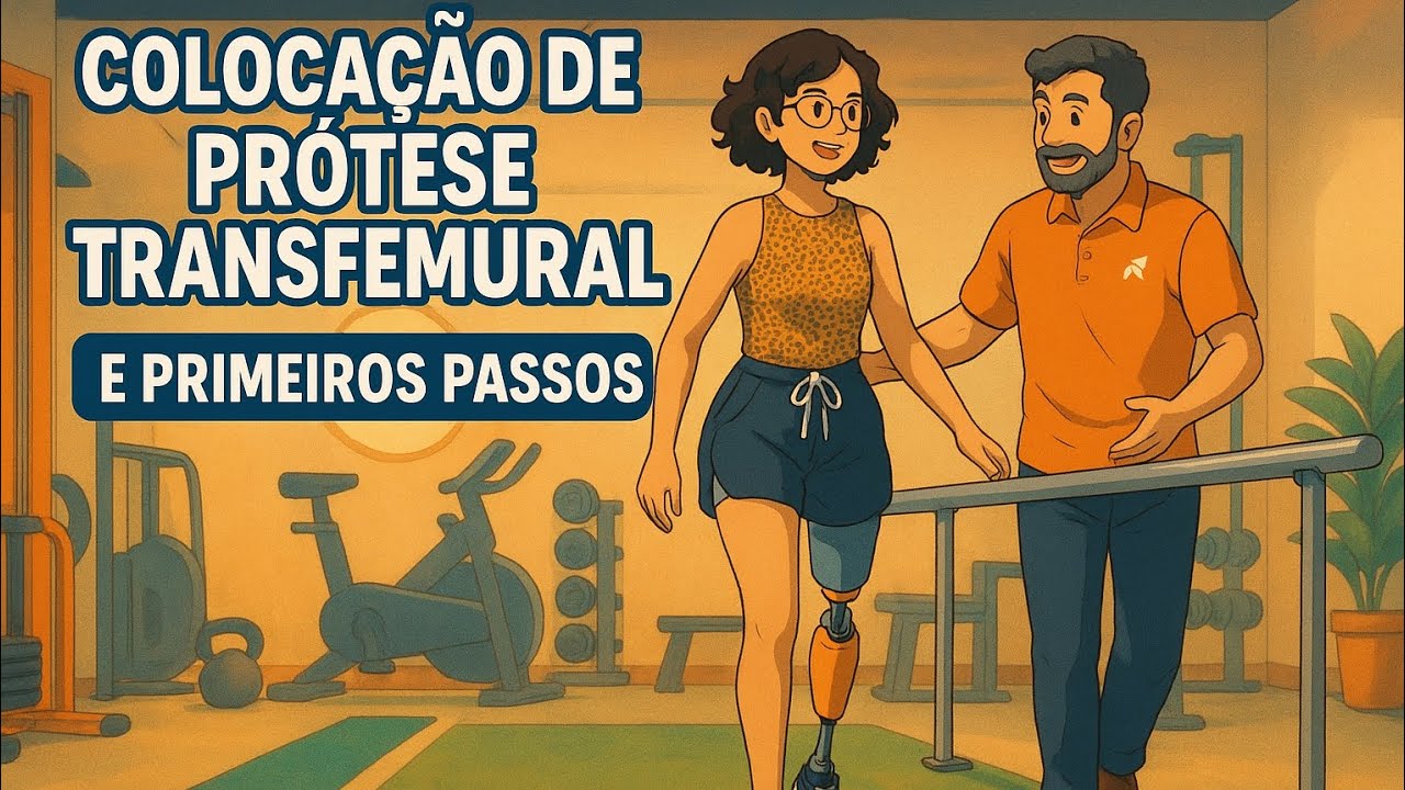 Colocação de Prótese Transfemural e Primeiros Passos | Reabilitação com Tecnologia 3D
