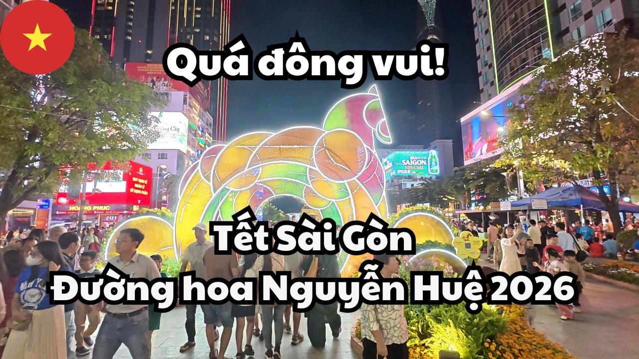 Tết Sài Gòn: Ngắm nhìn Đường hoa Nguyễn Huệ 2026 rực rỡ sắc xuân!
