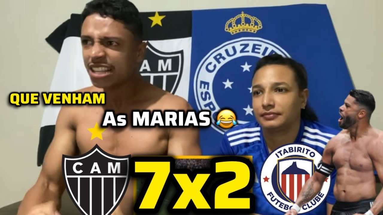 REACT ATLÉTICO MG 7X2 ITABIRITO MELHORES MOMENTOS| HULK FAZ GOLAÇO DE FALTA 