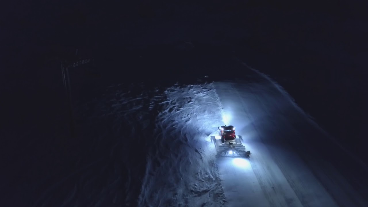 One day in Ski Resort -PistenBully LevelRed- [with MavicPro]