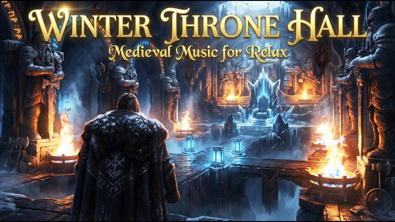 Medieval Music for Relax, Study & Sleep | The Winter Throne Hall of the Mountain Dwarves