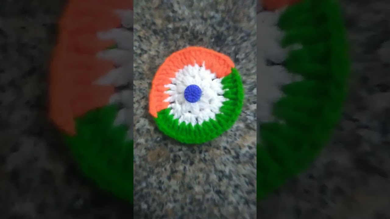 happy independence day guys🥰 jai ho #india #art #cms #asmr #crochet #handmade