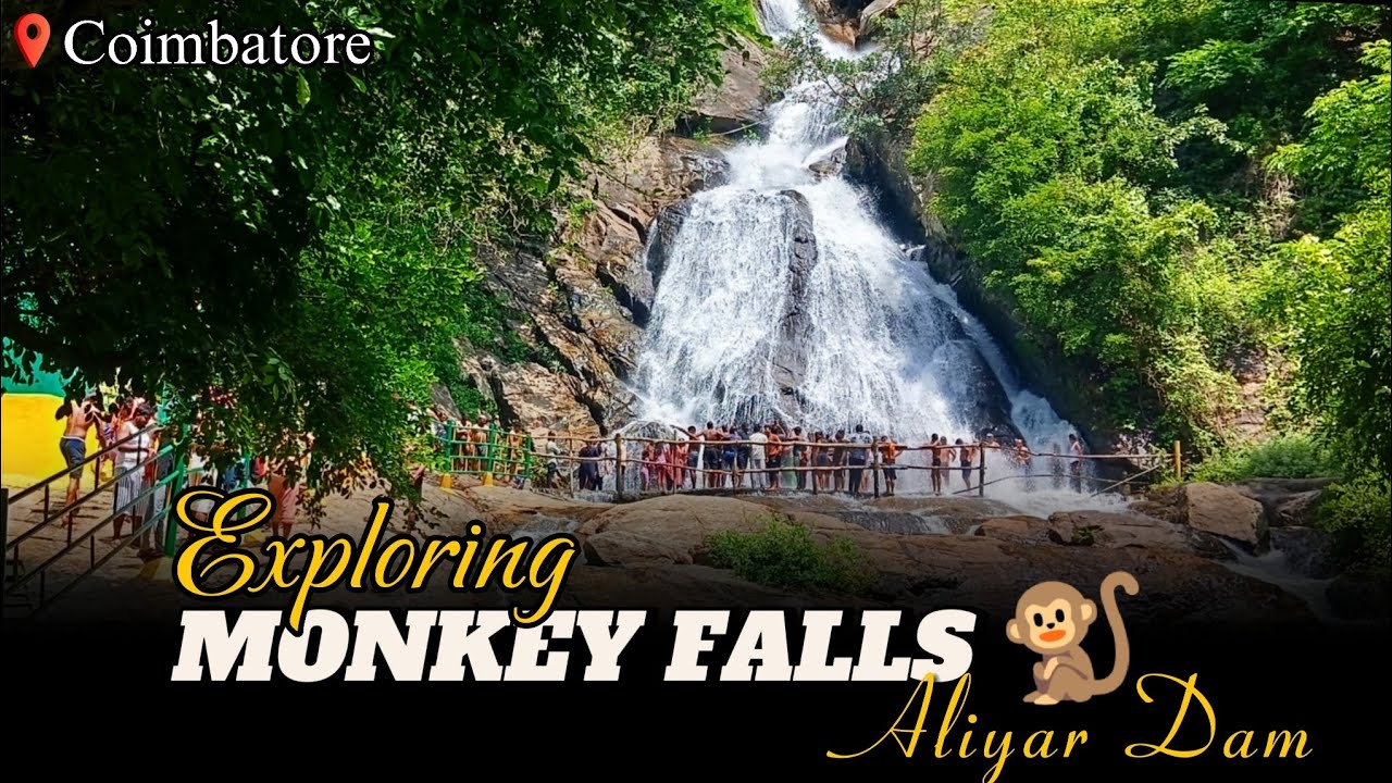 Monkey Falls 🐒 Kaviyaruvi Waterfalls 🌊 Aliyar Dam Pollachi 📍| Top Best Tourist Places in Coimbatore