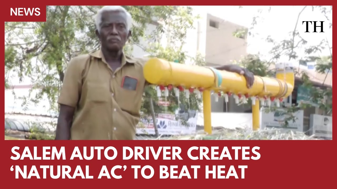 Salem auto driver creates 'natural AC' to beat scorching summer heat
