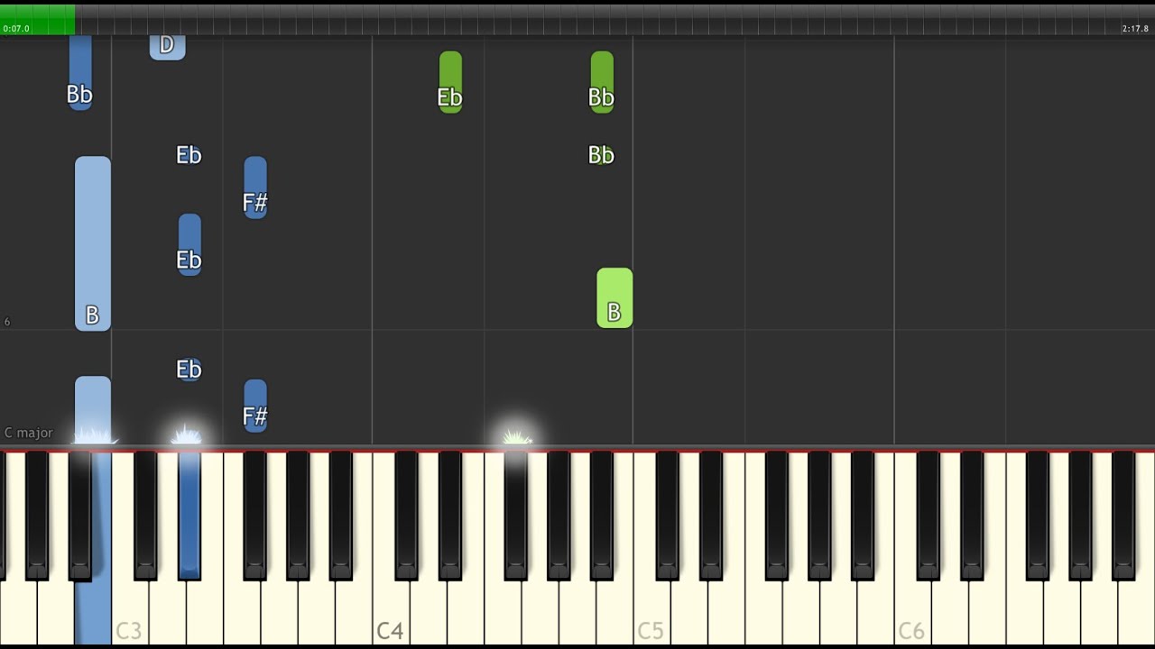 DeepCosmo - SIlent(7dl so_cold) - Piano Cover(Synthesia & MIDI)