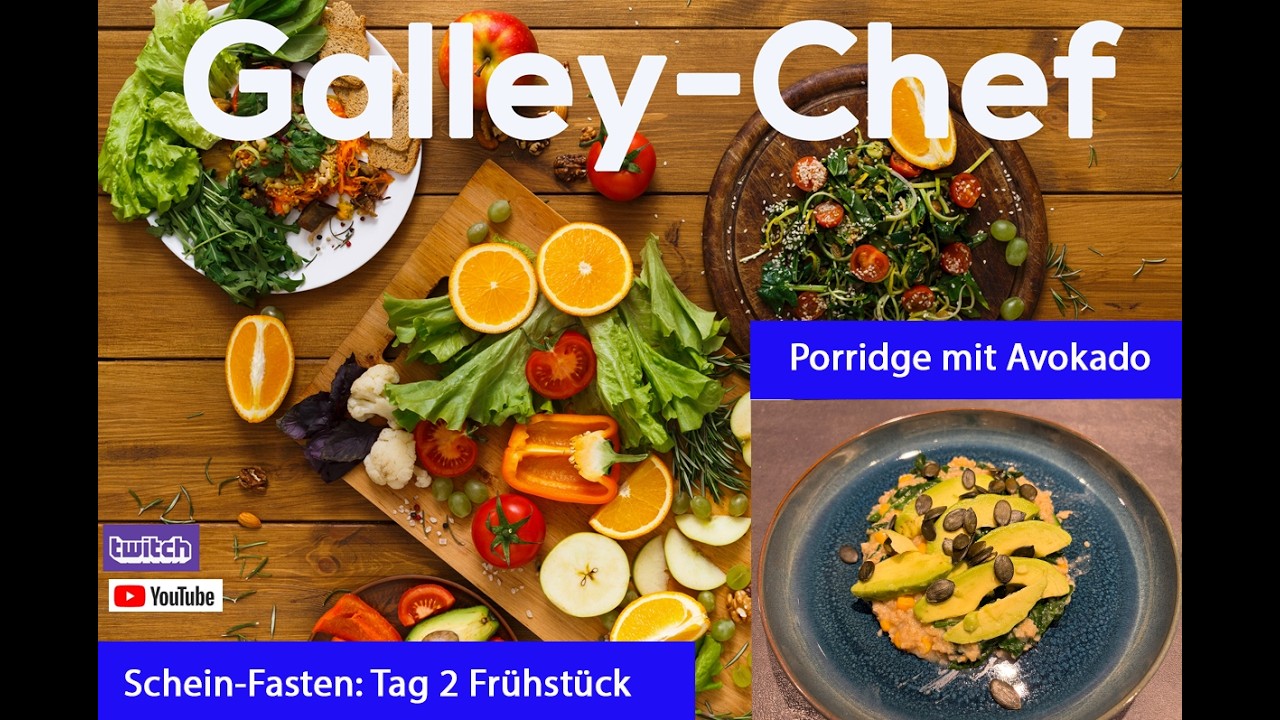 Schein Fasten | Tag 2 | Frühstück | Porridge mit Avokado