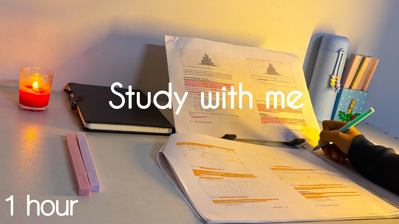 Study With Me for 1  Hour | No Break | Background noise | Study Session 🌿  #studywithme #60minutes 