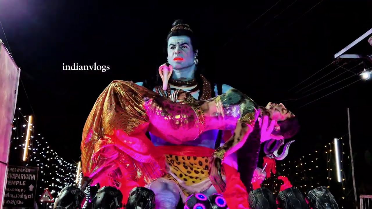 Artist J D Gopan presents festival float /sathi viogam 