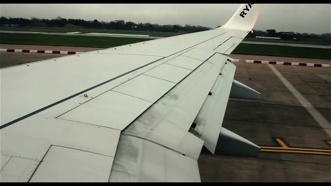 [HD] Ryanair 737 - Amazing Takeoff from Manchester T3 [DSLR 720p]