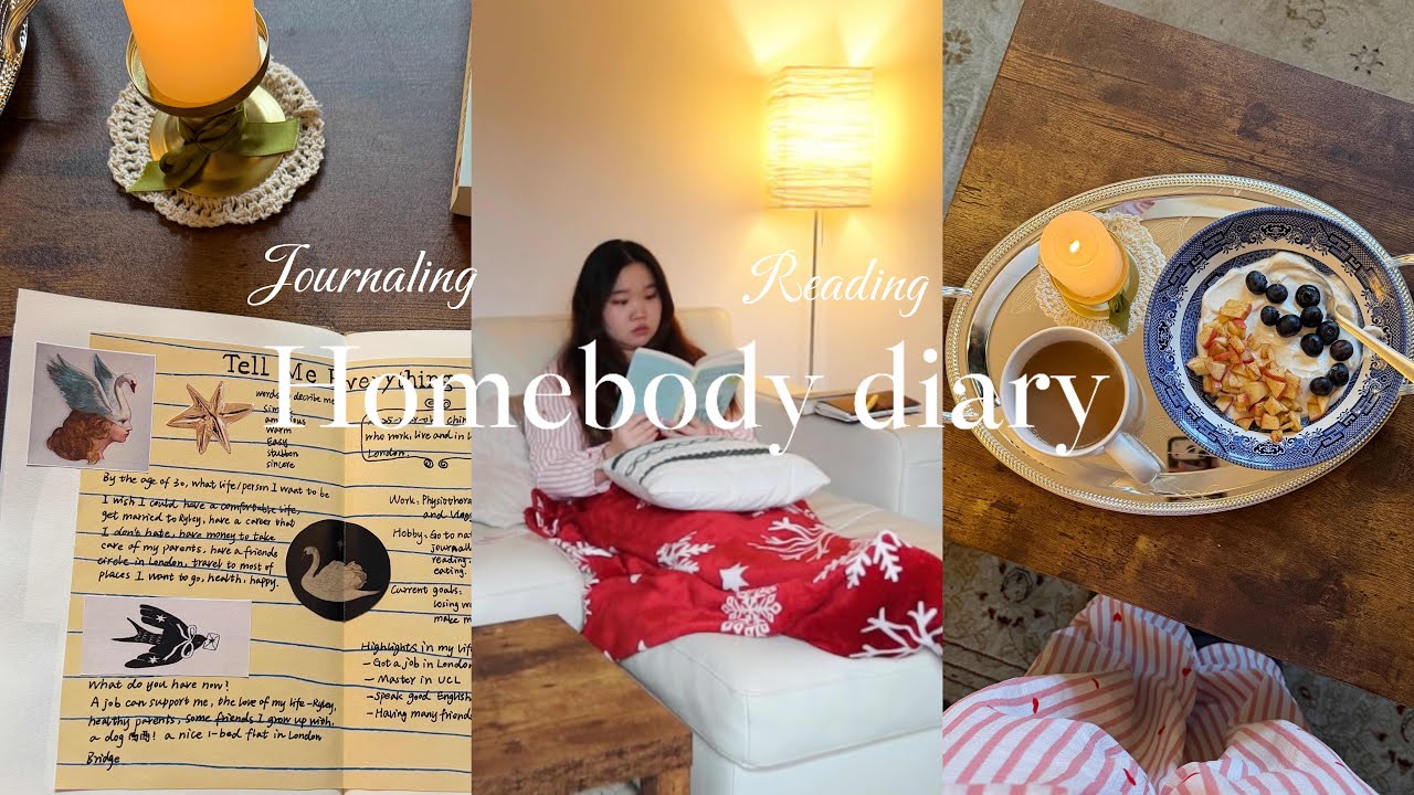 cozy winter days| homebody journalling, book talk