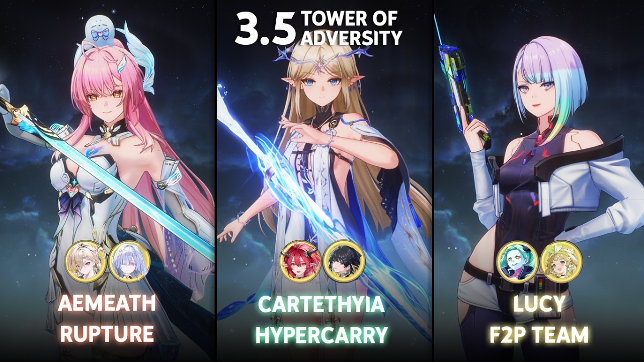 NEW ToA 3.5 | S0 Cartethyia Hypercarry / S0 Aemeath Rupture / S0 lucy F2P Team | Wuthering Waves