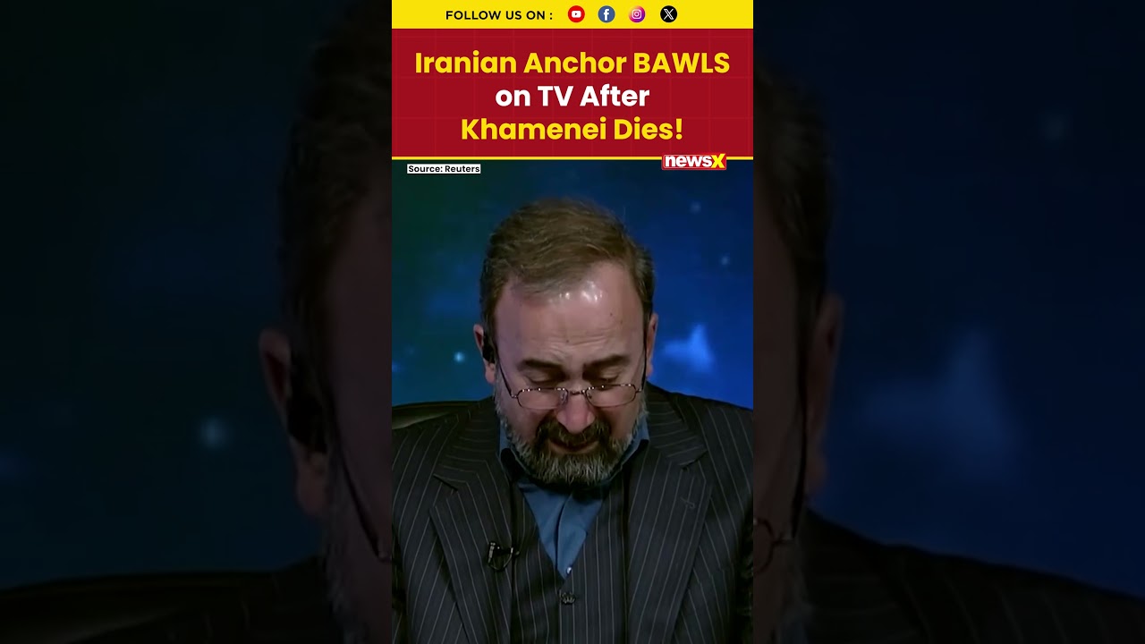 STATE TV PRESENTER CRIES as Iran CONFIRMS Khamenei DEAD! #khamenei #iran #shorts