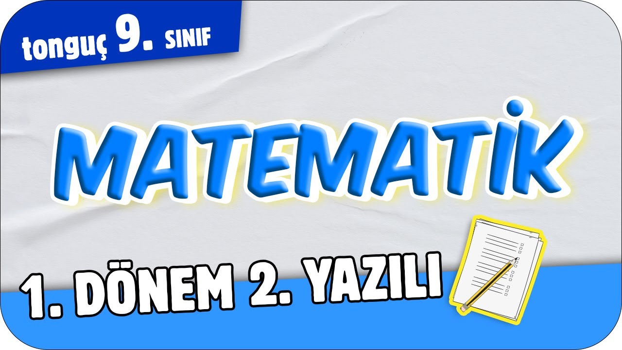 9.Sınıf Matematik 1.Dönem 2.Yazılıya Hazırlık 📑 #2025