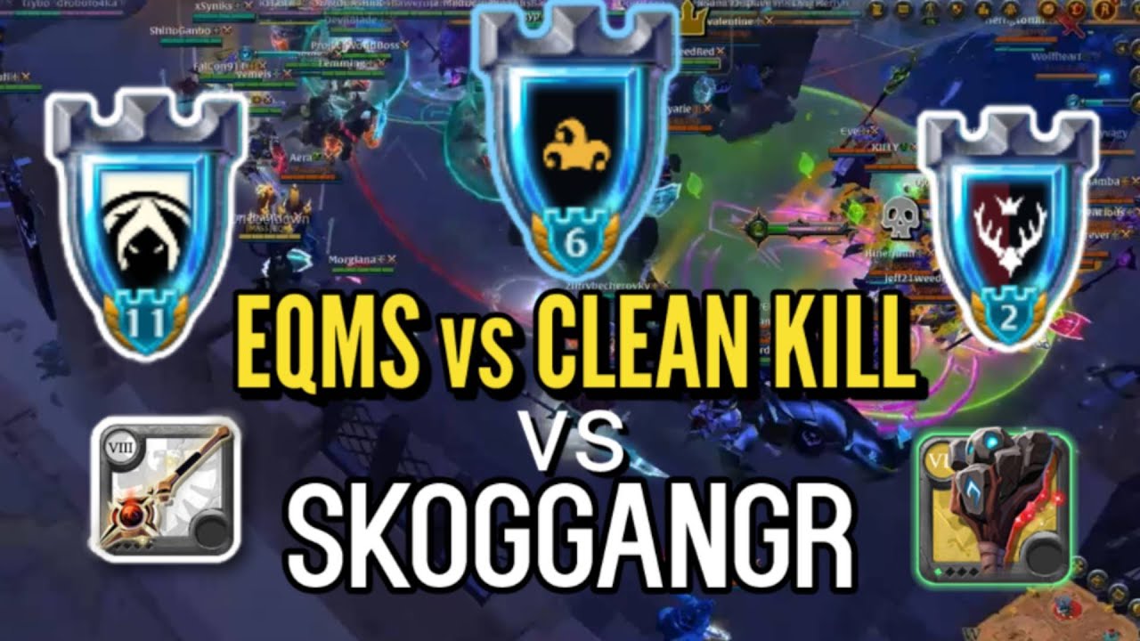 EQMS против Skoggangr против Clean Kill | ALBION ONLINE ZVZ EU 2025 | Европа