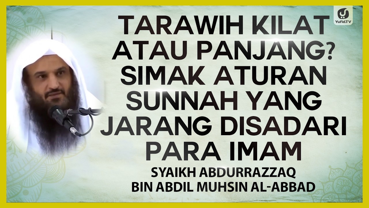 Tarawih Kilat atau Panjang? Simak Aturan Sunnah yang Jarang Disadari Para Imam