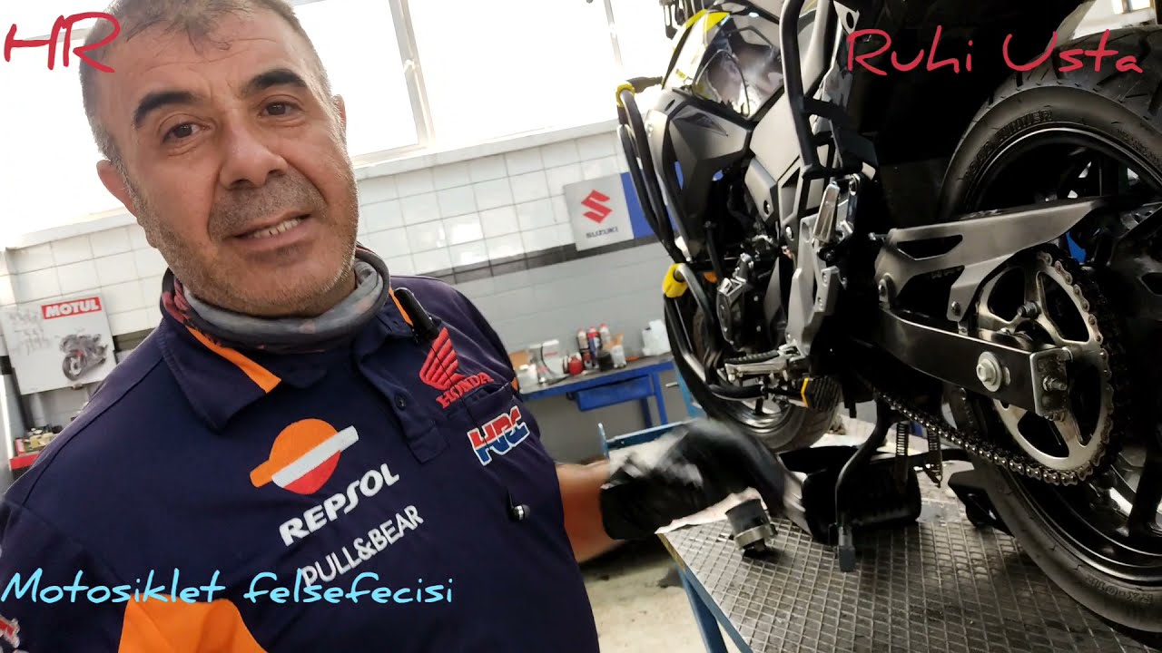 Suzukı V Strom Dl 250 Zincir Gerginlik Ayarı ve Zincir Dişli Nezaman Değiş meli