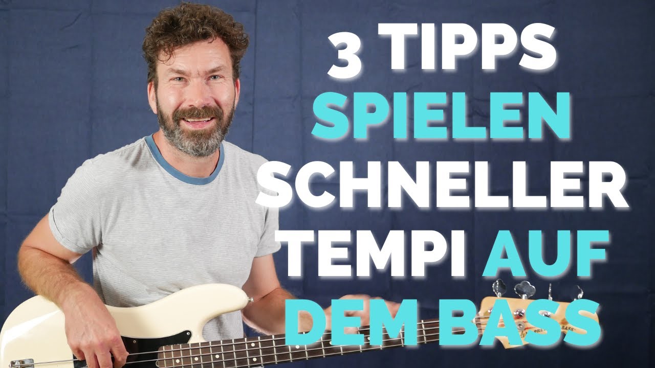 3 Tipps zum spielen schneller Tempi auf dem Bass