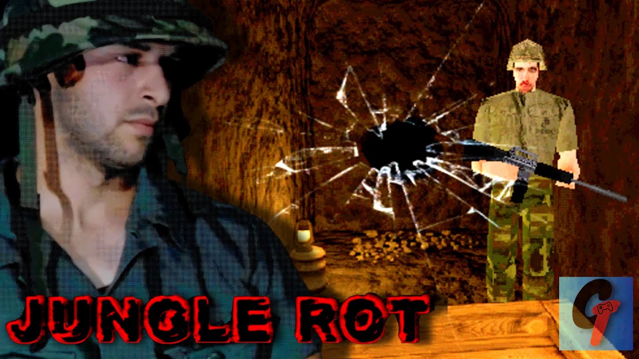 Jogo estilo RE com ator real galhofa - JUNGLE ROT